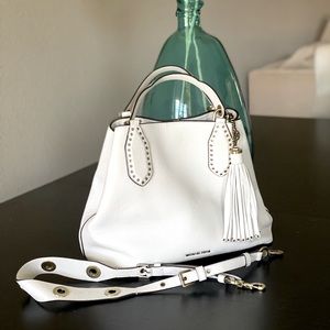 New Michael Kors LG Grab Brooklyn handbag optic